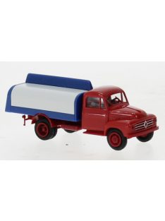   Brekina - Brekina, Borgward B 1500 Getränkeaufbau, rot/blau, 1954, 1:87