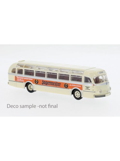 Brekina - Mercedes O 6600 H Reisebus, 1951, Gittelde - Jägermeister, 1:87