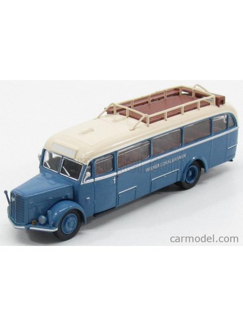 Brekina Plast - Saurer Bt4500 Autobus Wiener Lokalbahnen 1954 Light Blue Ivory