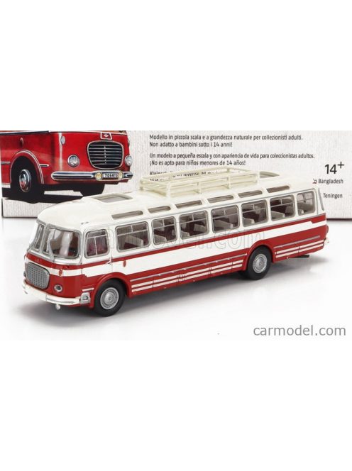 Brekina Plast - Skoda 706 Rto Lux Autobus 1958 Red White