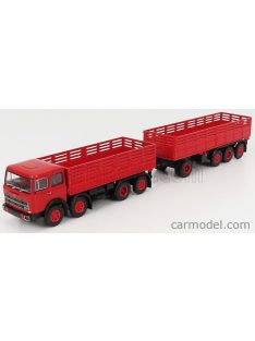 Brekina Plast - Fiat 691 Truck Millepiedi 4-Assi 1961 Red