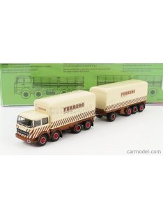   Brekina Plast - Fiat 691 Truck Millepiedi Ferrero 1961 Beige Brown