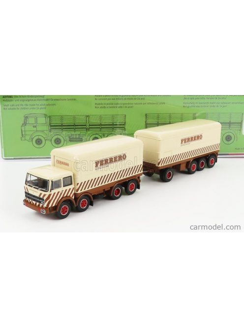 Brekina Plast - Fiat 691 Truck Millepiedi Ferrero 1961 Beige Brown