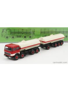   Brekina Plast - Fiat 691 Millepiedi Tanker Truck 1961 White Red