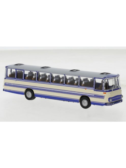 Brekina - Brekina, Fleischer S5, blau/hellbeige, 1973, 1:87