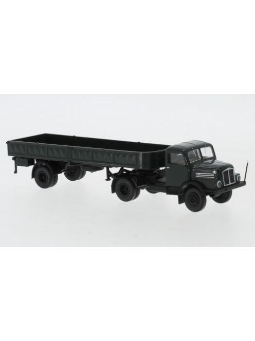 Brekina - IFA S 4000-1, dunkelgrün/schwarz, 1960, 1:87