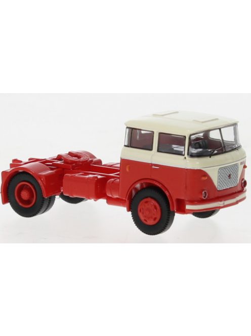 Brekina - Brekina, LIAZ 706 SZM, hellbeige/hellrot, 1970, 1:87