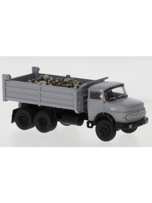 Brekina - Brekina, Mercedes LAK 2624, grau/schwarz, 1970, 1:87