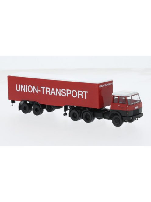 Brekina - Brekina, Hanomag Henschel F 221 S Koffer-SZ, 1969, Union Transport, 1:87