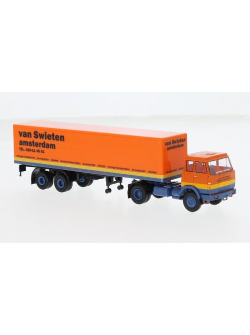 Brekina - Brekina, Hanomag Henschel F 161 S Koffer-SZ, 1969, van Swieten, 1:87