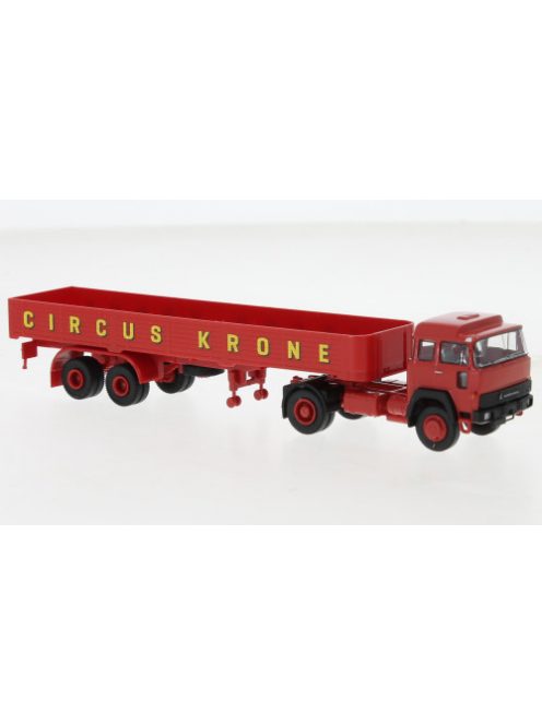 Brekina - Brekina, Magirus 310 D 16 Pritschen-SZ, 1974, Circus Krone, 1:87