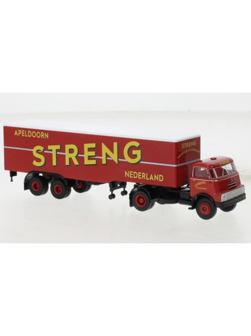 Brekina - Brekina, DAF DO 2000 Koffer-SZ, 1957, Streng, 1:87