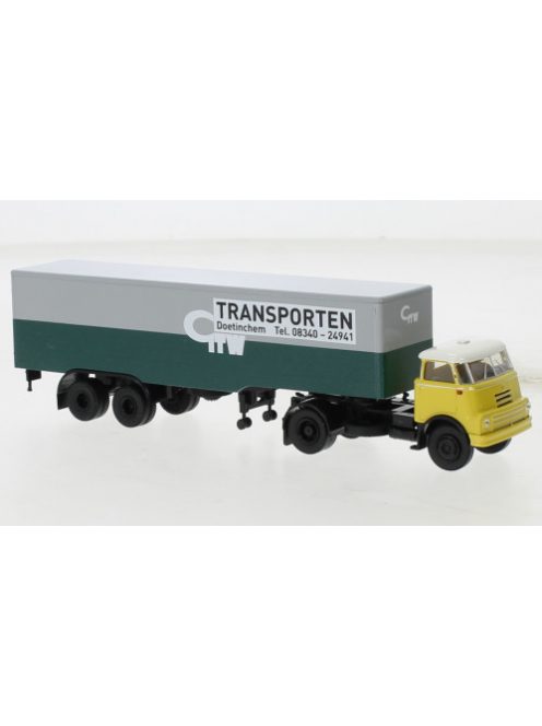 Brekina - Brekina, DAF DO 2000 Koffer-SZ, 1957, Geldersche Tramwegen, 1:87