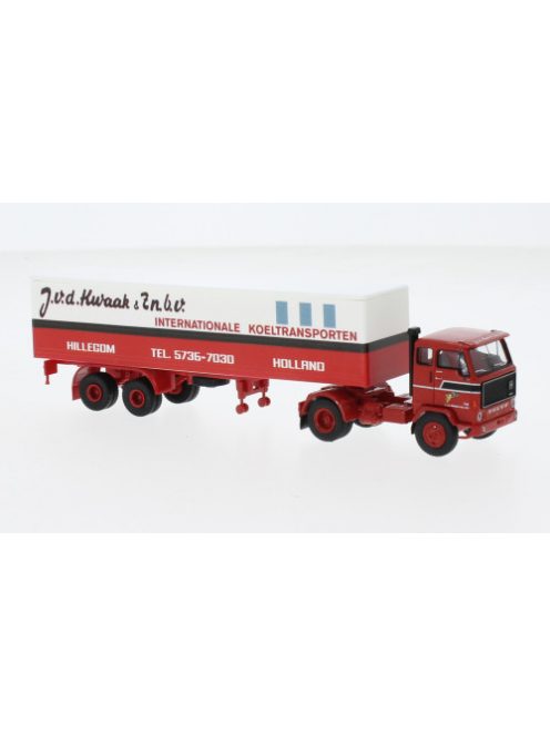 Brekina - Brekina, Volvo F 89 Koffer-SZ, 1972, v.d.Kwaak, 1:87