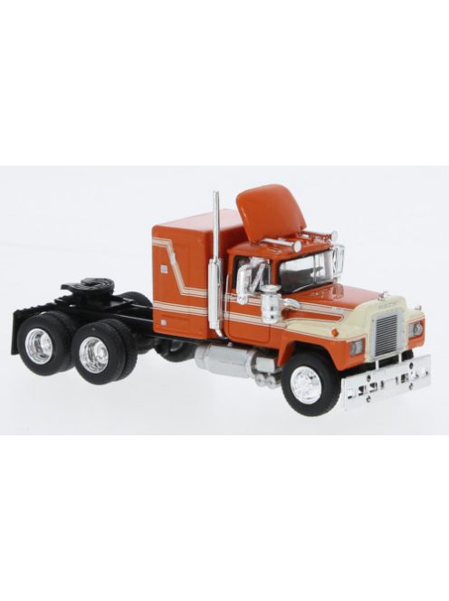 Brekina - Mack RS 700, dunkelorange/hellbeige, 1966, 1:87