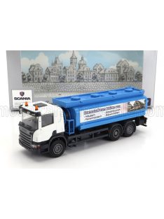   Brekina - SCANIA P124.860 TANKER TRUCK BRENNSTOFF HEIZEN VON 3-ASSI 1988 BLUE WHITE