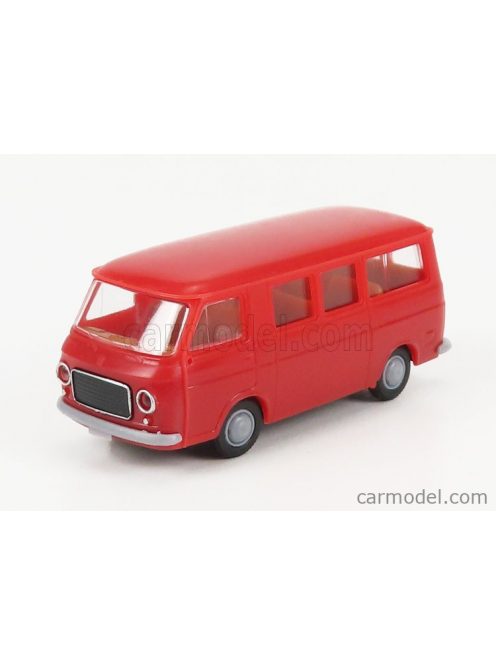 Brekina Plast - Fiat 238 Minibus 1969 Red