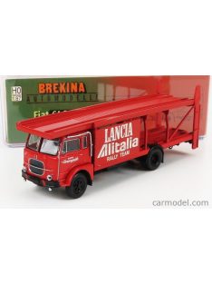   Brekina Plast - Fiat 640 Truck Car Transporter Team Lancia Rally Alitalia 1949 Red