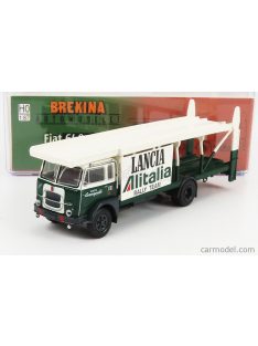   Brekina Plast - Fiat 640 Truck Car Transporter Team Lancia Rally Alitalia 1949 Green White