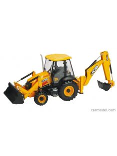   Britains - Jbc 3Cx Ruspa Escavatore Gommata Tractor - Scraper - Excavator Yellow Black