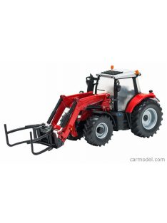   Britains - Massey Ferguson 6616 Tractor With Front Loader - Scraper 2016 Red Silver