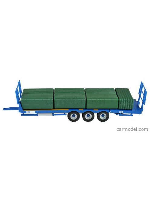 Britains - Accessories Trailer - Bale Throw Wagon - Carrello Trasporto Fieno Blue Wood