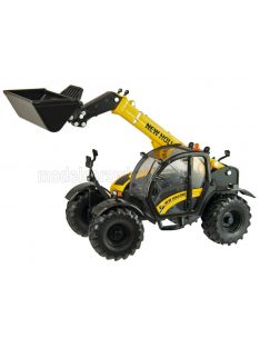   Britains - NEW HOLLAND TH7.4Z PANORAMIC TELESCOPIC RUSPA GOMMATA TRACTOR - SCRAPER - ELEVATORE YELLOW BLACK