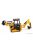 Britains - Jcb 1 Cxt Cingolato Tractor 2017 - Excavator Yellow Black