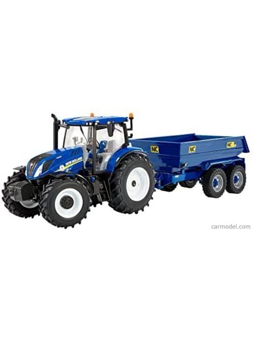 Britains - New Holland T6.175 Closed Tractor With Nc Trailer 2020 Blue