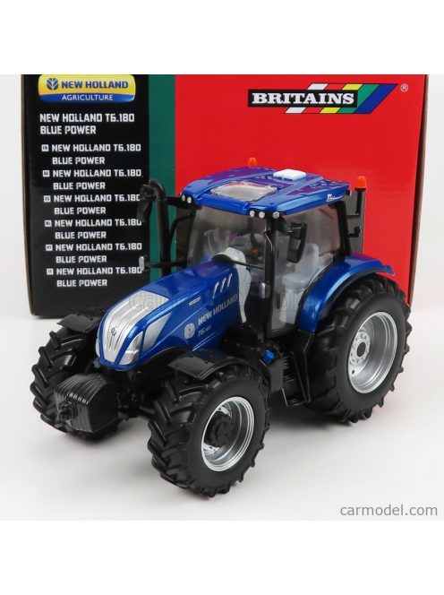 Britains - New Holland T6.180 Tractor Blue Power 2018 Blue