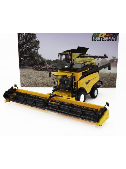 Britains - NEW HOLLAND COMBINE CR9.90 MIETITREBBIA GOMMATA 2020 YELLOW BLACK