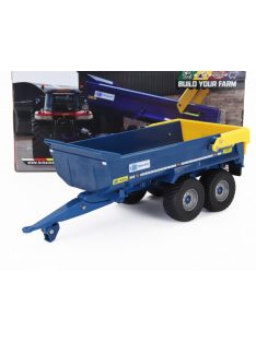   Britains - KANE DUMP TRAILER - CARRELLO CASSONE RIBALTABILE BLUE YELLOW