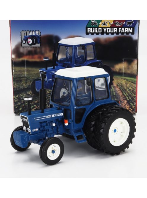 Britains - FORD USA 7600 TRACTOR 1969 BLUE WHITE