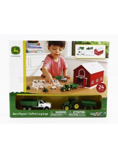   Britains - ACCESSORIES SET FARM TOYS WITH TRACOR + TRAILER AND TRUCK GREEN WHITE