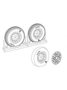 Brengun - F4U Corsair Diamond Thread Wheels set