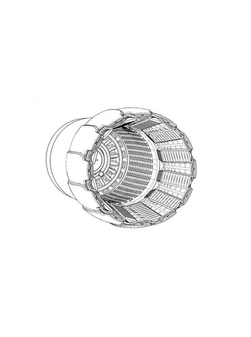 Brengun - 1/48 F-16C-D block 40-50 GE F110 engine nozzle (Tamiya) resin set for Tamiya kit