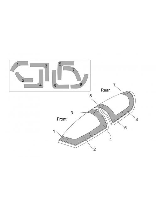 Brengun - DG-1000S Glider Canopy mask (BRENGUN kit)