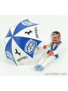   Brumm - Figures Gilles Villeneuve For Ferrari 126C2 F1 With Umbrella White