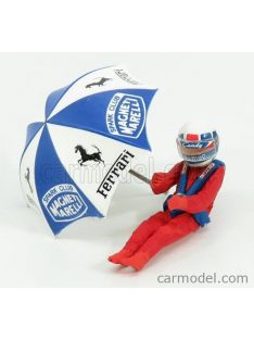   Brumm - Figures Didier Pironi For Ferrari 126C2 F1 With Umbrella Red