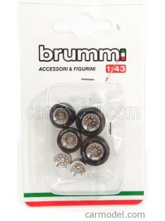   Brumm - Accessories Set Pneumatici Michelin - Tyres Black Silver