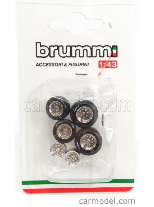 Brumm - Accessories Set Pneumatici Michelin - Tyres Black Silver