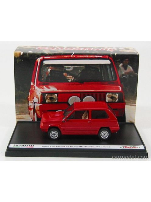 Brumm - Fiat Panda 45 + Transkit (Decals And Accessorie S For Rally Dei Vini 1981) Red