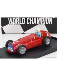   Brumm - Alfa Romeo F1 158 N 2 World Champion Winner English Gp Nino Farina 1950 - With Driver Figure Red