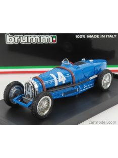   Brumm - Bugatti F1 Tipo 59 N N 14 France Gp 1934 Tazio Nuvolari Bluette