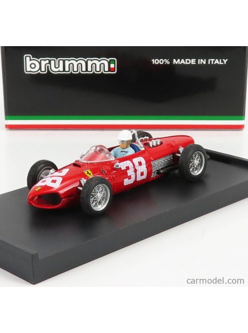 Brumm - Ferrari F1 156 N 38 3Rd Monaco Gp Phil Hill 1961 World Champion - With Driver Figure Red