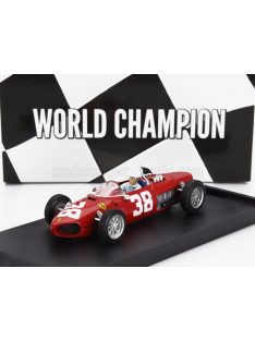   Brumm - FERRARI F1  156 N 38 WORLD CHAMPION 3rd MONACO GP 1961 PHIL HILL - WITH DRIVER FIGURE RED