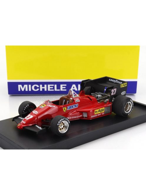 Brumm - FERRARI F1 126C4 N 27 WINNER BELGIUM GP 1984 MICHELE ALBORETO RED BLACK