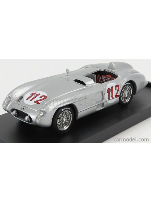 Brumm - Mercedes Benz 300 Slr Roadster N 112 Targa Florio 1955 Jan Manuel Fangio Silver