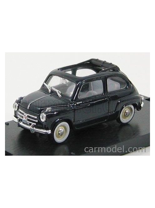 Brumm - Fiat 600 1956 Tetto Aperto - Open Roof Dark Blue