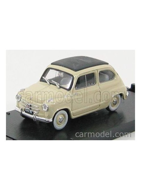 Brumm - Fiat 600 1956 Tetto Chiuso - Closed Roof Beige Chiaro